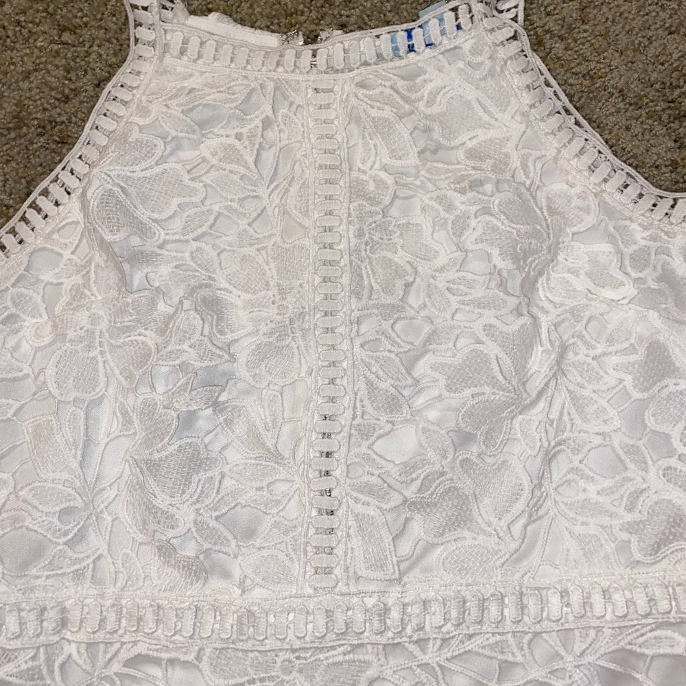 NEW with Tags: Sleepless Lace Bodycon Dress in White- Size Small - Picture 5 of 8